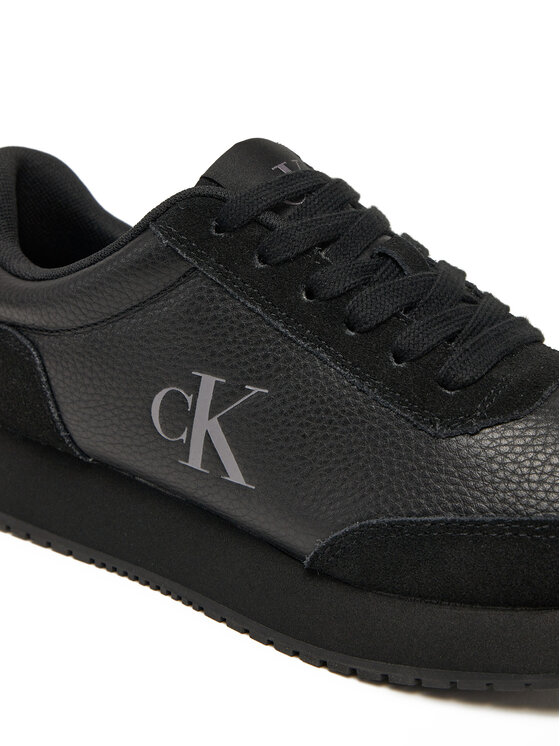 Calvin Klein Jeans Sneakersy Calvin Klein Jeans Runner Laceup Low Mix Mg YW0YW01798 Čierna