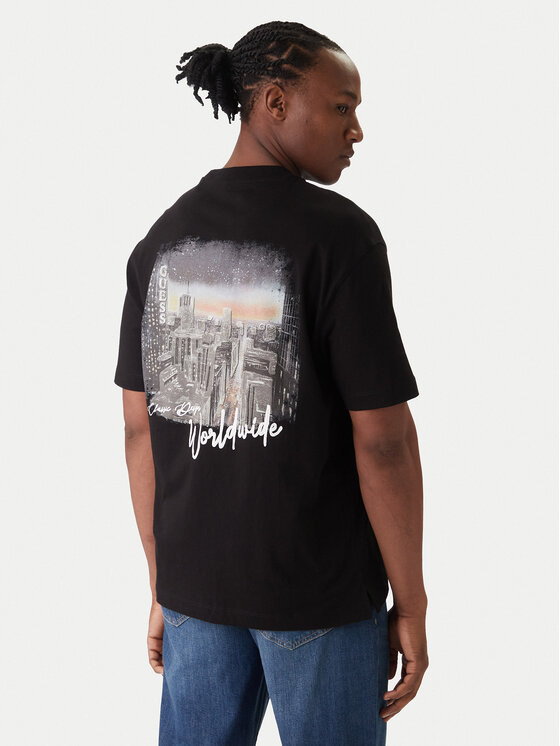 Guess Guess Camiseta M6RI14 I3Z14 Negro Regular Fit