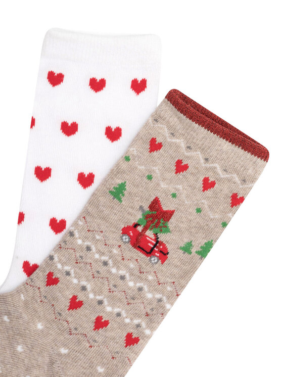 Jenny Fairy Șosete lungi Jenny Fairy 4WB-004-AW23 (2-pack) Colorat