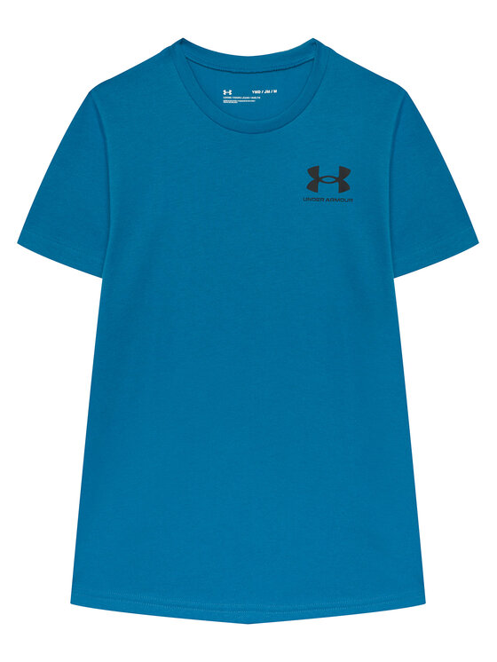 Under Armour Under Armour Футболка Ua Sportstyle Left Chest Ss 1363280 Голубий Loose Fit