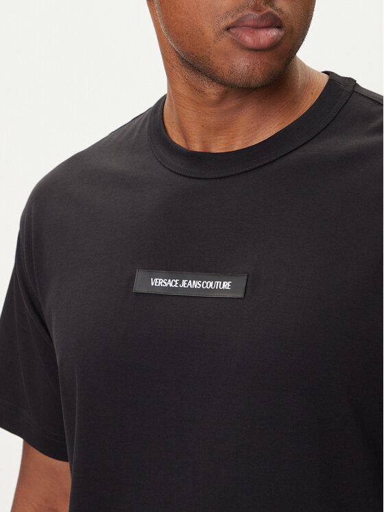 Versace Jeans Couture Versace Jeans Couture Camiseta 79GAHT02 CJ00T Negro Regular Fit