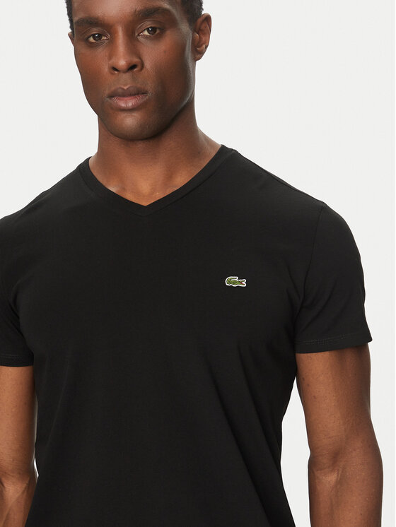 Lacoste Lacoste Футболка TH6710 Чорний Regular Fit