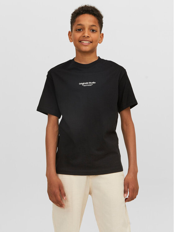 Jack & Jones Junior Jack & Jones Junior Футболка Vesterbro 12242827 Чорний Loose Fit
