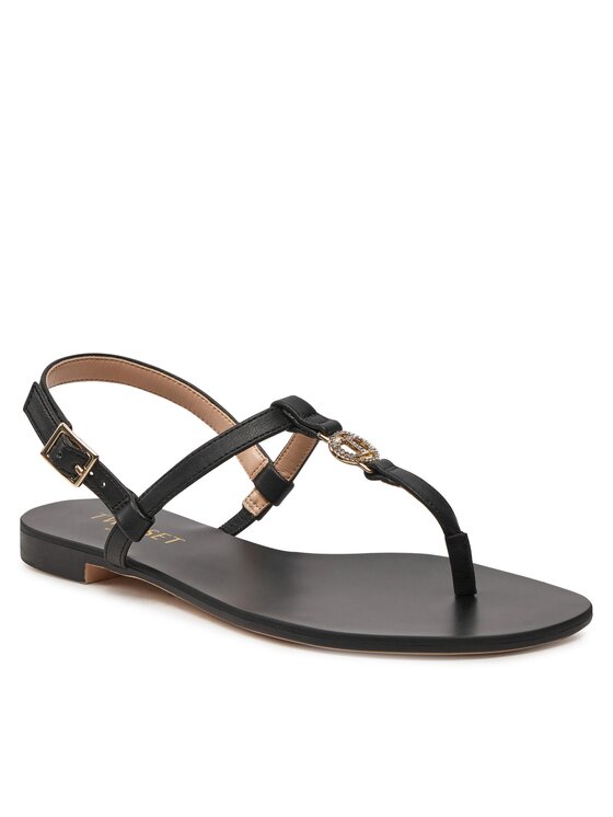 TWINSET Sandály TWINSET 241TCT100 Černá