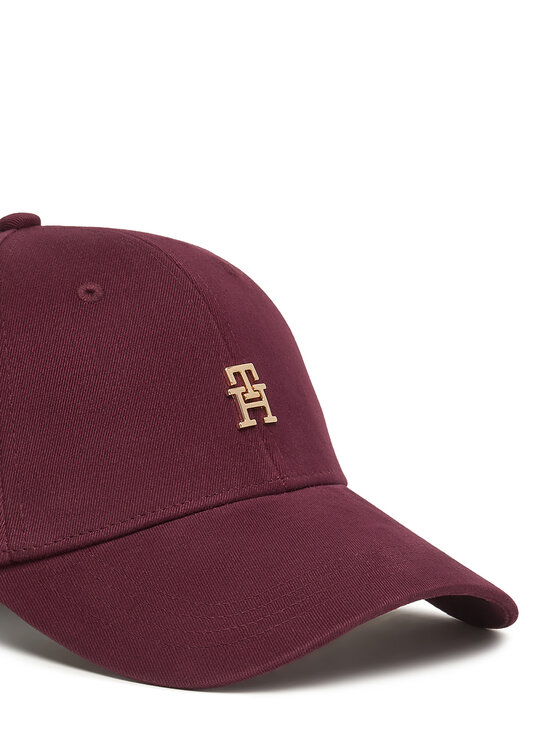 Tommy Hilfiger Šiltovka Tommy Hilfiger Th Elevated Chic Cap AW0AW17631 Bordová