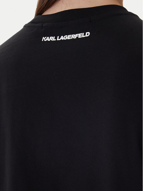 KARL LAGERFELD KARL LAGERFELD Majica A1W17126 Črna Regular Fit