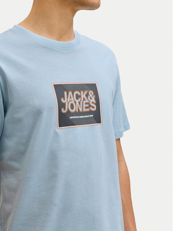Jack & Jones Jack & Jones T-shirt Jjrain Tee Ss Crew Neck 12288097 Celeste Regular Fit