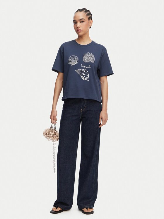 Weekend Max Mara Weekend Max Mara Camiseta Sabato 2615941112 Azul marino Regular Fit