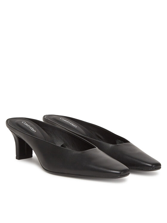 Calvin Klein Šlepetės Calvin Klein Heel Mule Pump 50 - Lth HW0HW02332 Juoda