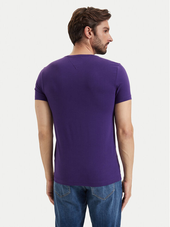 Tommy Hilfiger Tommy Hilfiger Camiseta MW0MW10800 Violeta Slim Fit