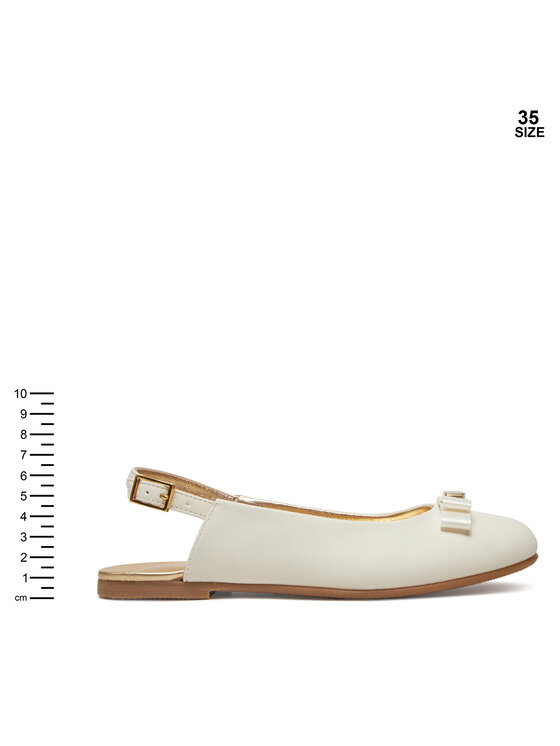 Tommy Hilfiger Sandales Tommy Hilfiger Ballerina Chanel T4A3-33929-0206 S Écru