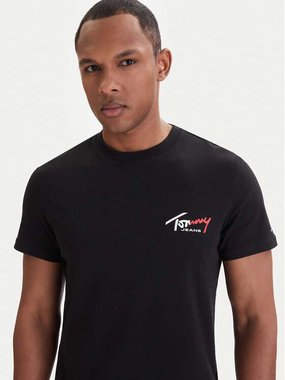 Tommy Jeans Tommy Jeans Camiseta DM0DM22538 Negro Slim Fit