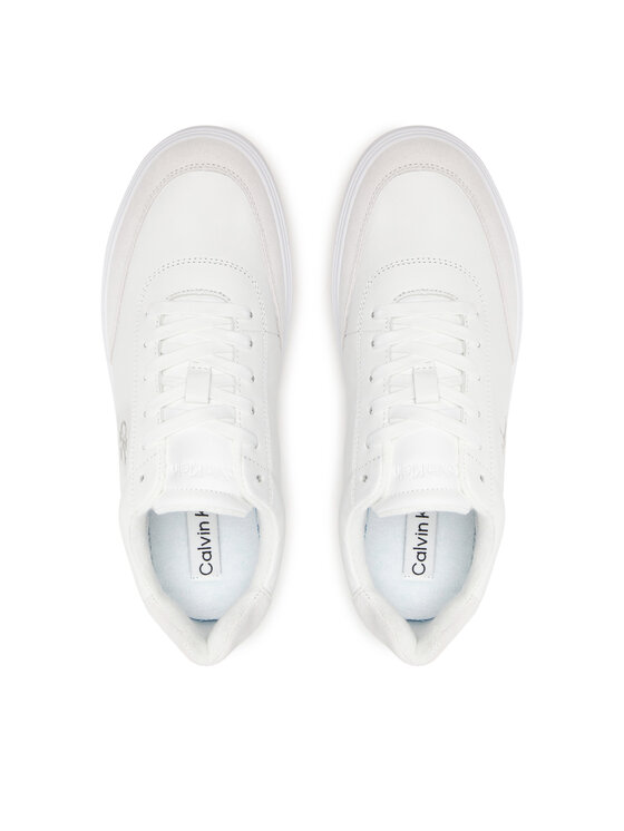 Calvin Klein Sneakers Calvin Klein Classic Cups Oxf Tmb Lth-Su Tc HM0HM02354 Bianco