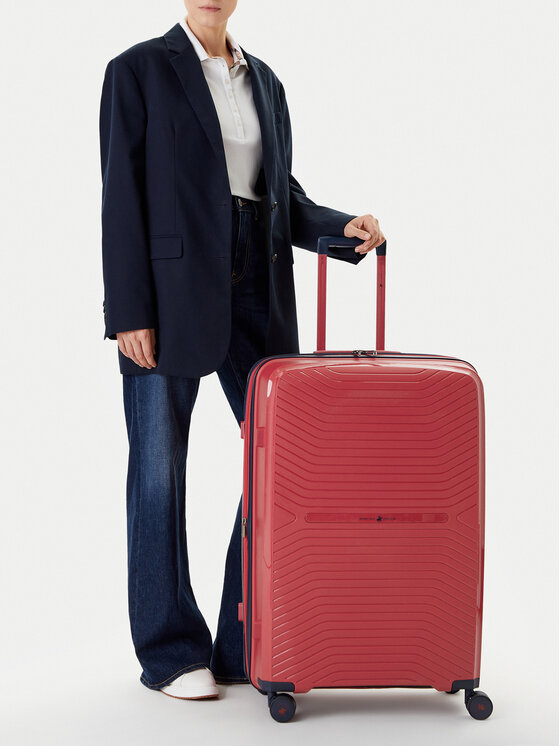 Beverly Hills Polo Club Velký kufr Beverly Hills Polo Club BHPC-WAL-006-L Tmavomodrá