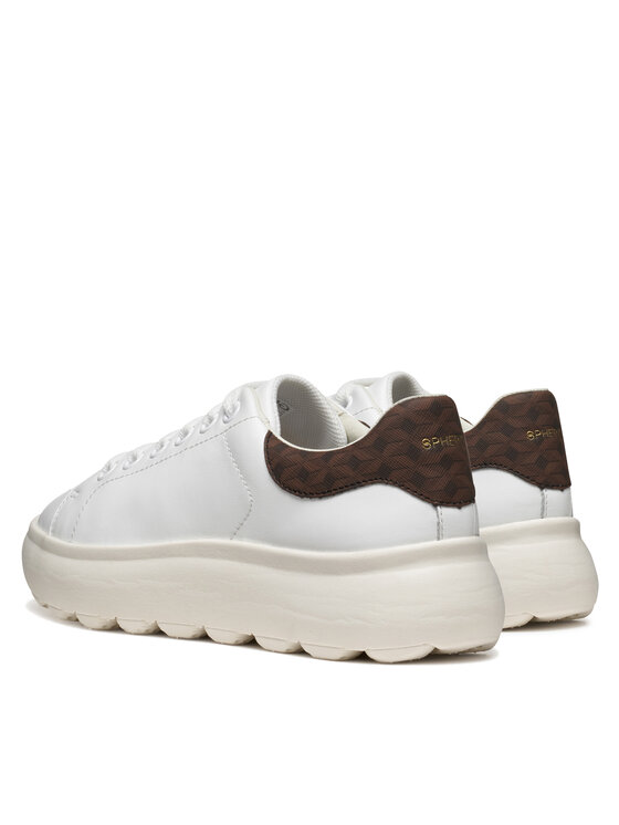 Geox Sneakersy Geox D Spherica Ec4.1 D45TCD 08504 C1224 Biały