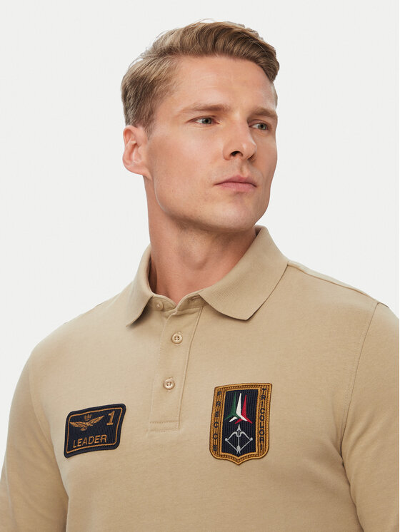 Aeronautica Militare Aeronautica Militare Polo 262PO1941UJ00703 Beis Regular Fit