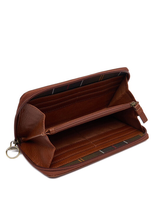 Barbour Peňaženka Barbour Daphne Tartan Purse LLG0039TN11 Hnedá