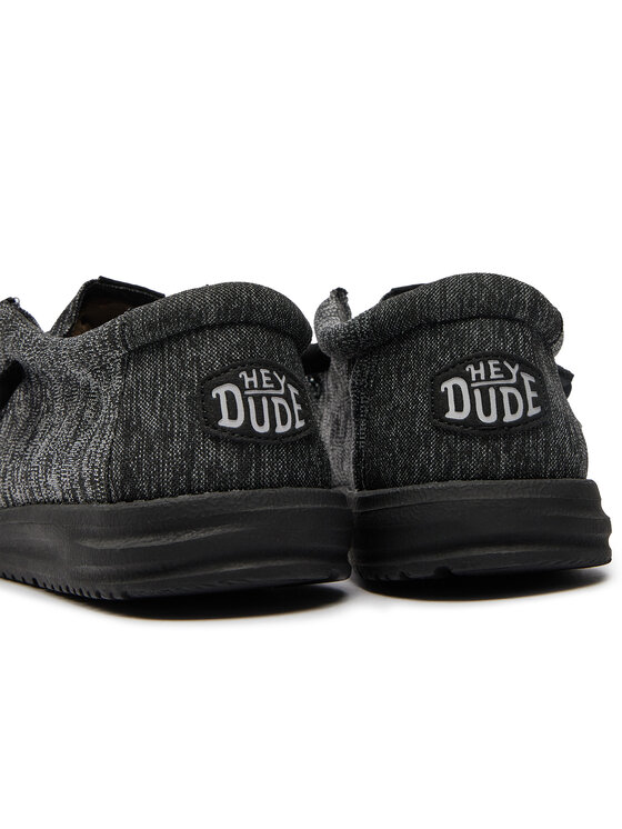 Hey Dude Мокасини Hey Dude Wally Sport Knit 40536-060 Черен