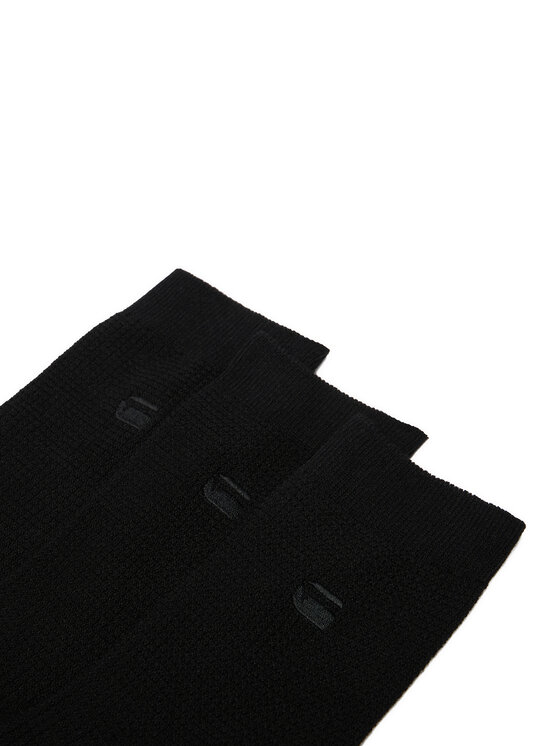 G-Star Dlouhé ponožky G-Star Raw CEO_LA_G-STAR_11968_W_AW25 (3-PACK) Černá