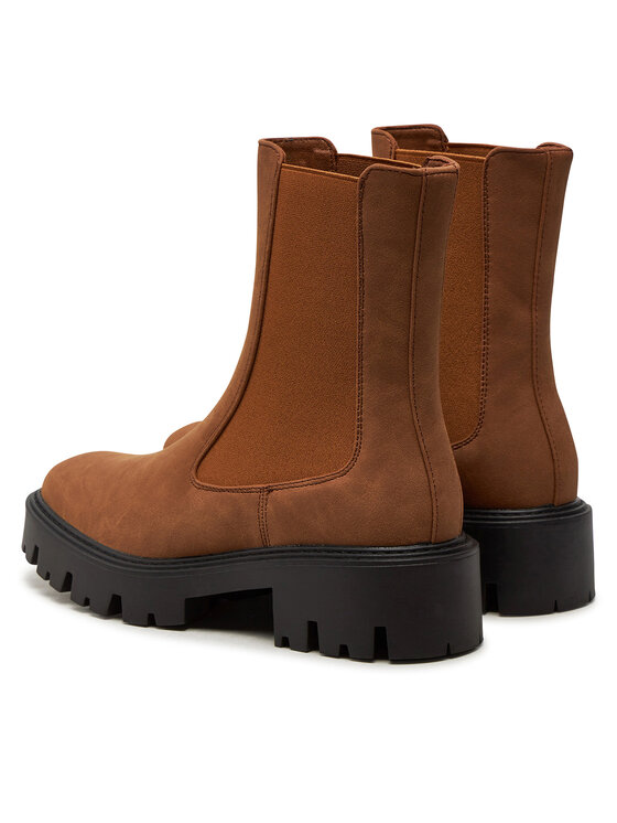 ONLY Shoes Bokacsizma ONLY Shoes Onlbetty 15274563 Barna