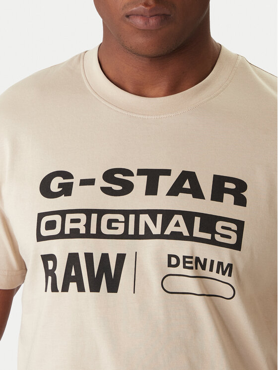 G-STAR G-Star Raw Футболка Originals D25969-C506 1214 Бежевий Regular Fit