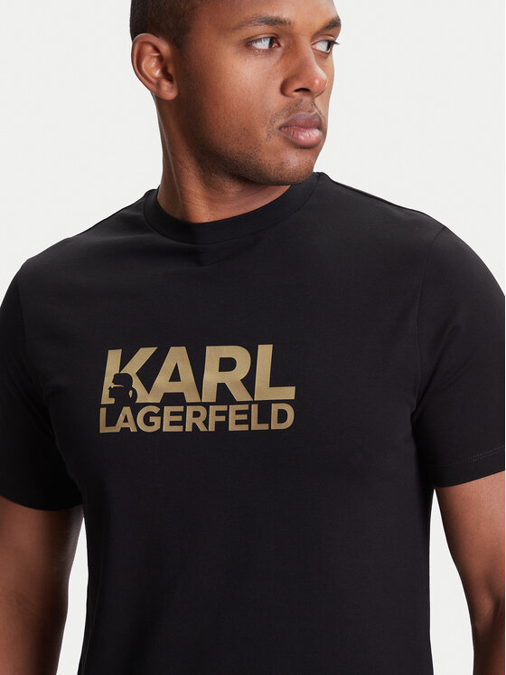 KARL LAGERFELD KARL LAGERFELD Camiseta 755087 553235 Negro Regular Fit