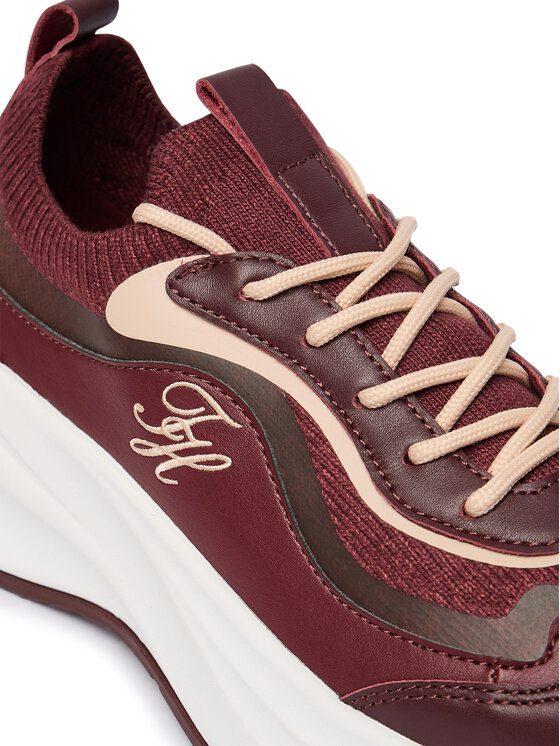 Tommy Hilfiger Αθλητικά Tommy Hilfiger TH Wave Runner FW0FW09484 Μπορντό