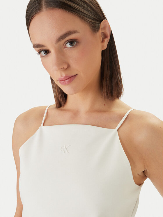 Calvin Klein Jeans Calvin Klein Jeans Top Ponte LV044F206G Bianco Slim Fit