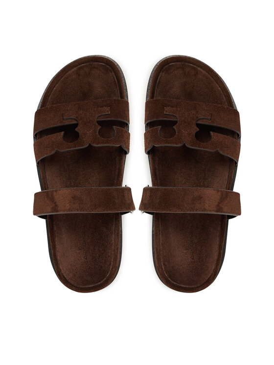 Tory Burch Шльопанці Tory Burch Ines Sport Slide 163481 Коричневий