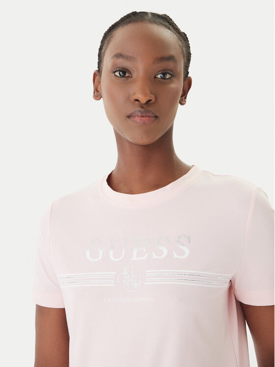 Guess Guess Camiseta V6GI07 K2968 Rosa Regular Fit