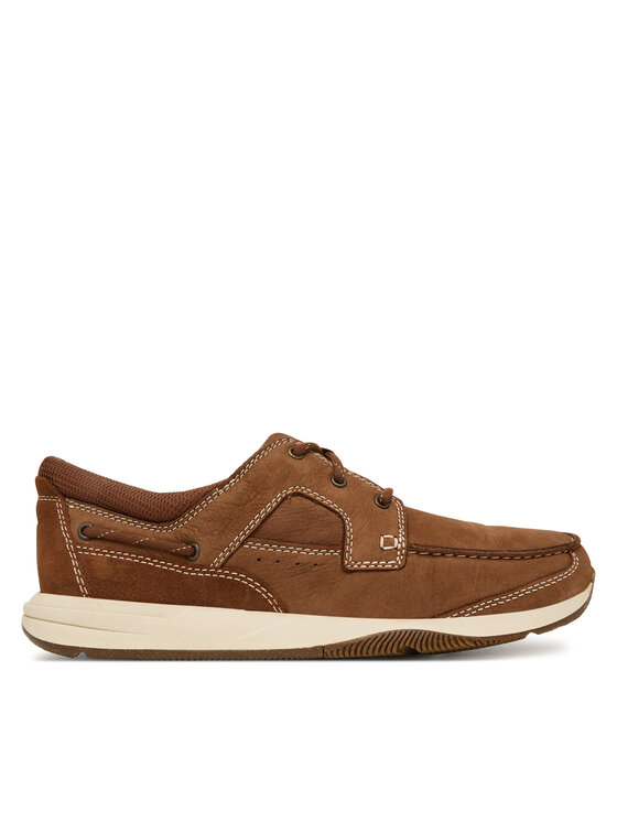 Clarks Туфлі Clarks Sailview Lace 26176971 Коричневий