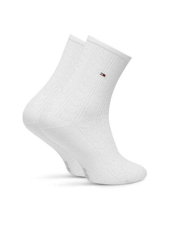 Tommy Hilfiger Skarpety długie Tommy Hilfiger 701238849 Biały