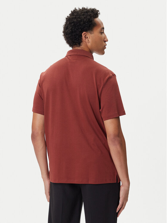 Calvin Klein Calvin Klein Polo majica Supima LV04LB276G Rjava Regular Fit