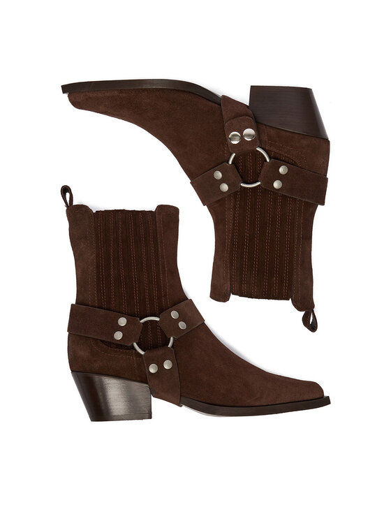 Badura Kovbojské topánky Badura EO-CHLOE-25FW002 Hnedá