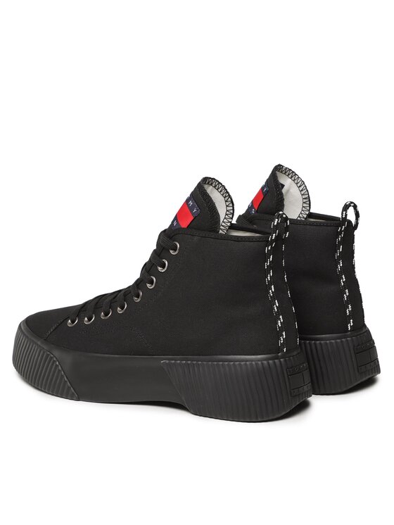 Tommy Jeans Sneakers Tommy Jeans Tjm Mid Platfirm EM0EM01198 Negru