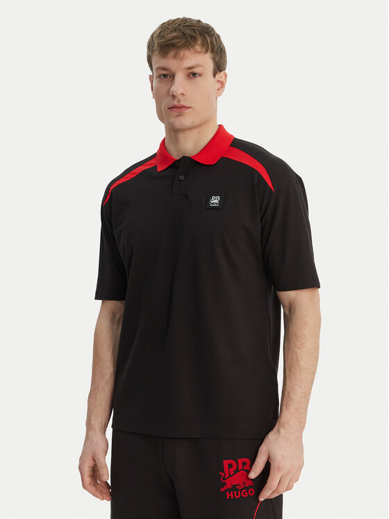 HUGO HUGO Polo Dunios_RB 50559650 Negro Regular Fit