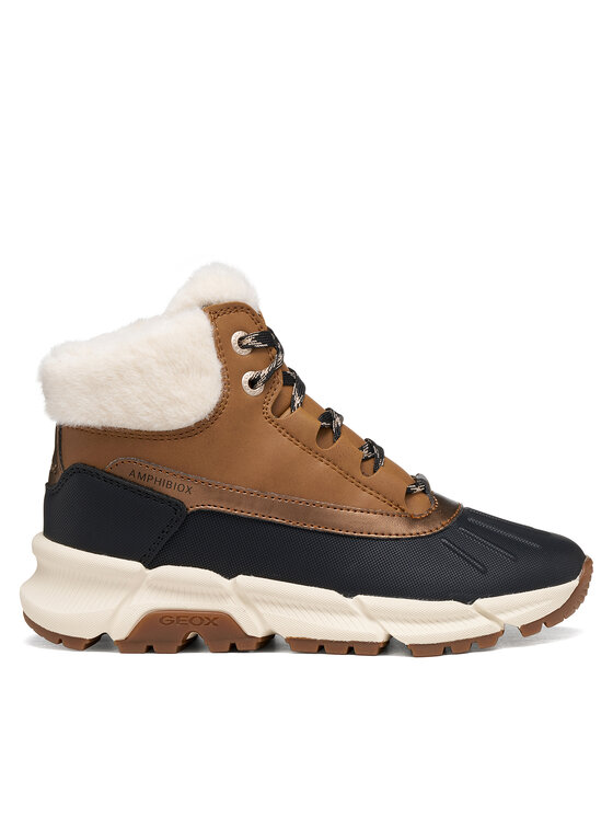 Geox Schnürschuhe Geox J Flexyper Plus Girl B Abx J56NGA 0MECE CR69B M Braun