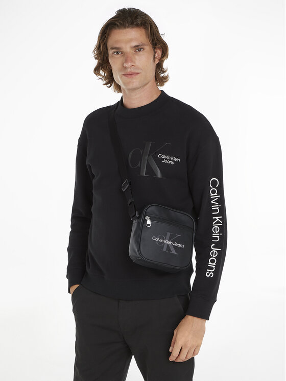 Calvin Klein Jeans Geantă crossover Calvin Klein Jeans Monogram Soft Sq Camerabag18 K50K511826 Negru