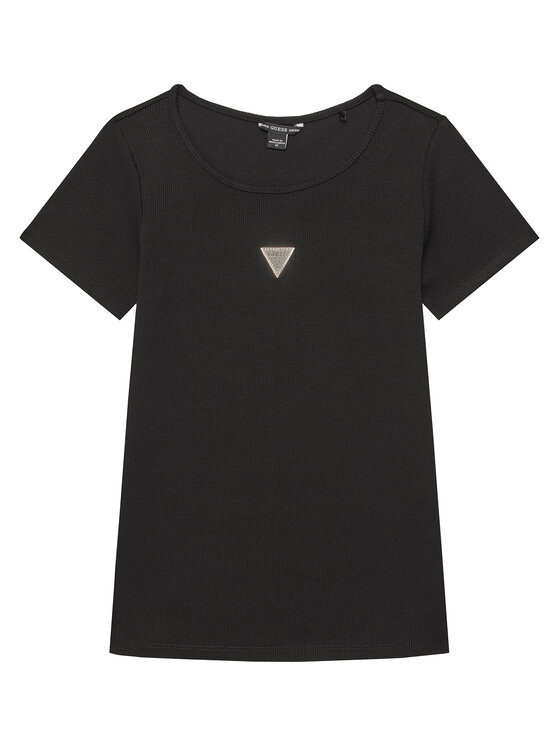 Guess Guess Футболка J5YP03 KB1O1 Чорний Regular Fit