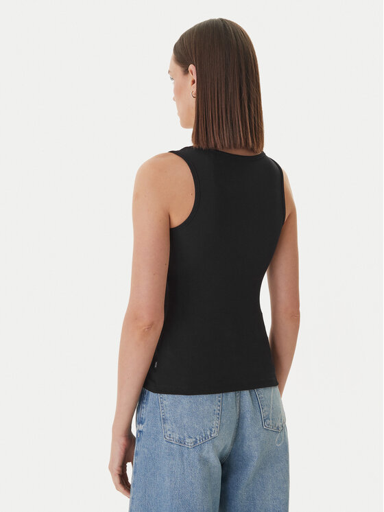 Guess Jeans Guess Jeans Топ W6GPZ2 KA0H1 Чорний Slim Fit