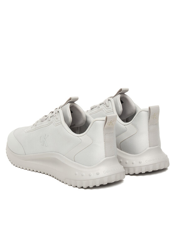 Calvin Klein Sneakersy Calvin Klein Eva Runner Lace Up Mat Mix YM0YM01442 Sivá