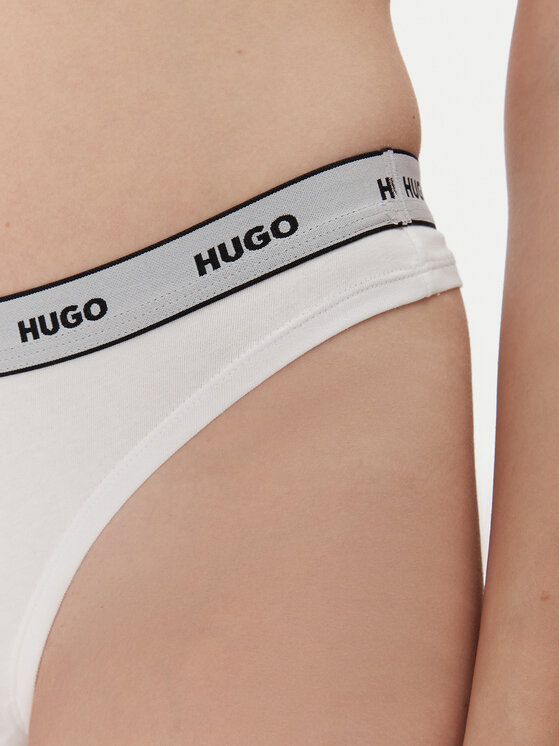 HUGO HUGO Комплект стрінгів Triplet Thong Stripe 50545680 Білий