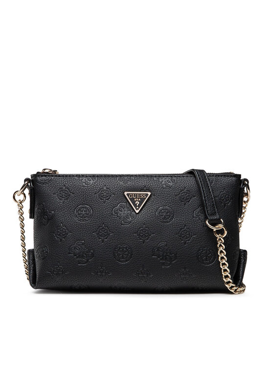 Geantă Guess Helaina Mini Crossbody Top Zip HWPG84 03720 Negru