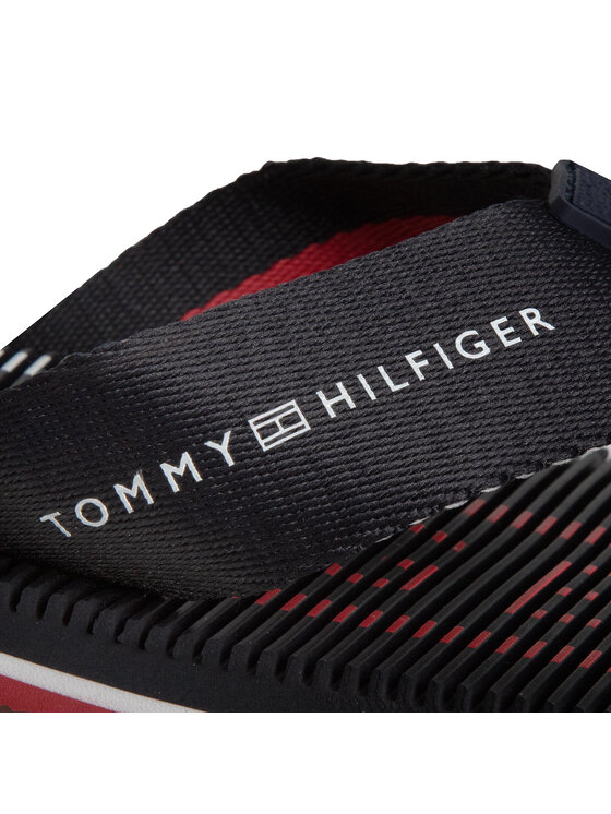 Tommy Hilfiger Žabky Tommy Hilfiger Massage Footbed Th Beach Sandal FM0FM02695 Tmavomodrá