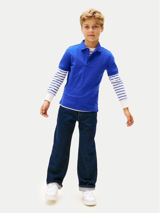 Tommy Hilfiger Tommy Hilfiger Polo Flag KB0KB09103 Azul Regular Fit