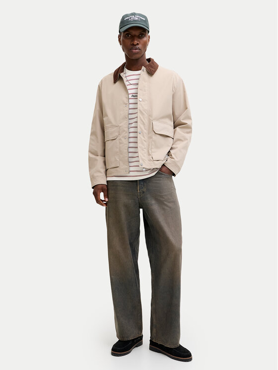 Jack & Jones Jack & Jones Póló Norrebro Stripe 12291021 Krém Regular Fit