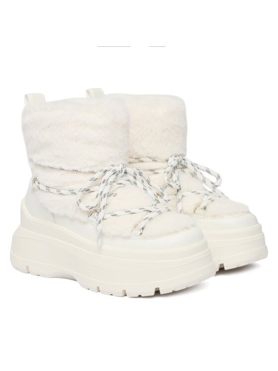 Buffalo Μπότες Χιονιού Buffalo Olympia Fur Boot 18483 Λευκό