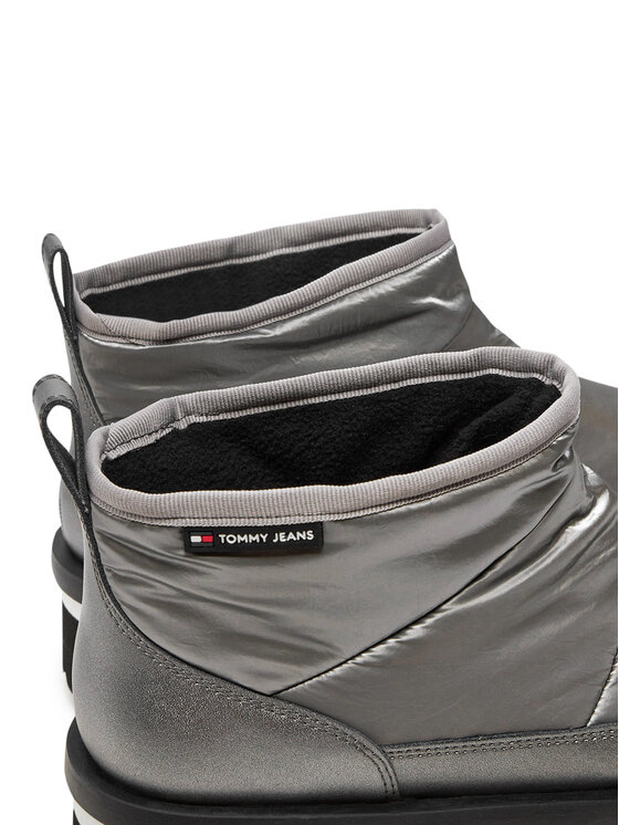 Tommy Jeans Stivali da neve Tommy Jeans Tjw Nylon Flatform Boot Wl EN0EN02689 Argento