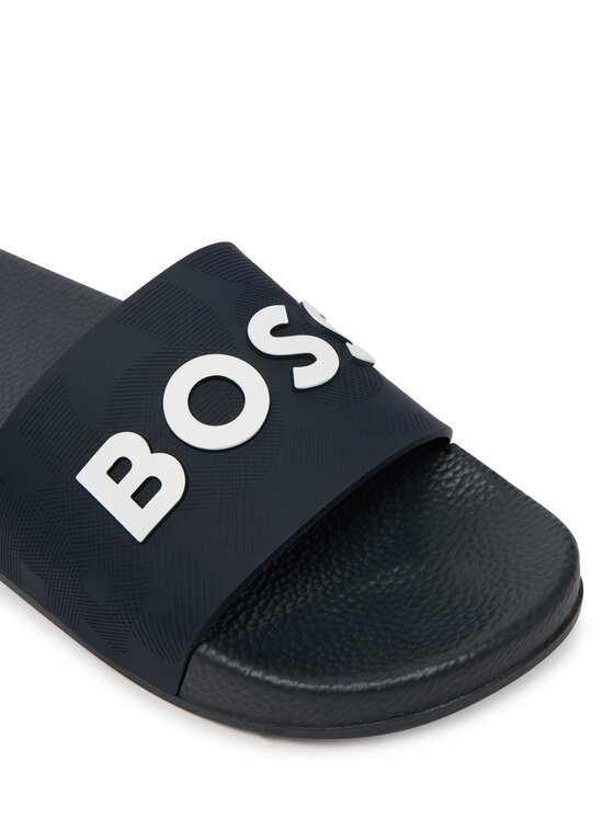 BOSS Pantoletten BOSS J52669 S Dunkelblau
