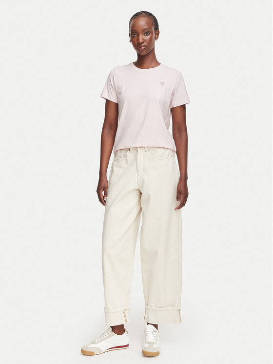 Guess Jeans Guess Jeans Футболка W4YI10 J1314 Світло-рожевий Regular Fit